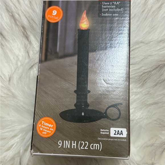 Halloween Battery Operated LED Flickering Candle - Picture 2 of 3